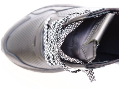 belarus,minsk,2021. Erkekler için Adidas siyah deri spor ayakkabıları