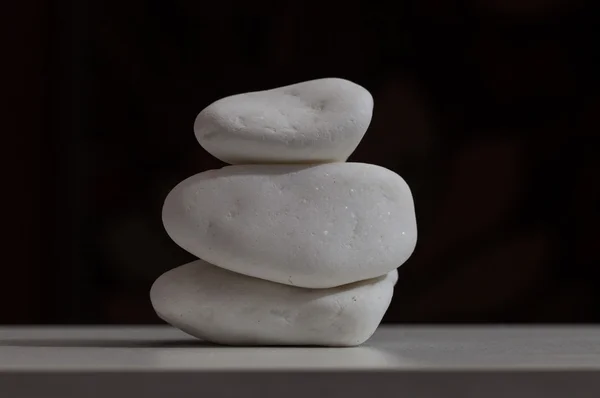 Spa stones on a towel — Stock Photo, Image