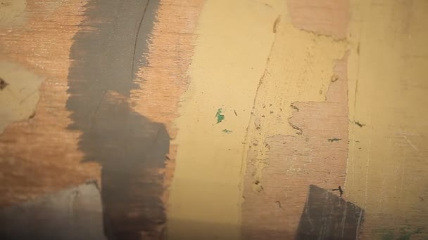 Grunge χρωματισμένος τοίχος — Αρχείο Βίντεο