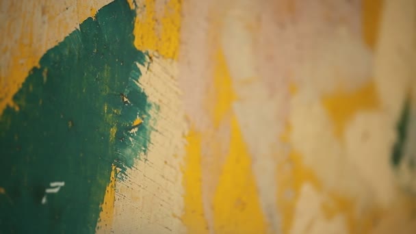 Pared pintada grunge — Vídeo de stock