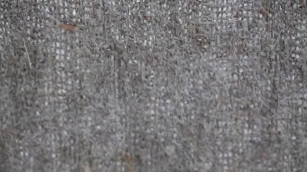 Texture of linen fabric — Stock Video