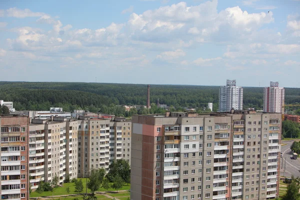 Uitzicht op de stad van bovenaf — Stockfoto