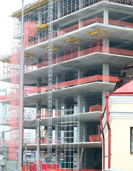 Edificio concreto in costruzione — Foto Stock