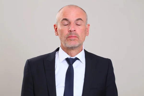 Adult man with blue tie — Stock Photo, Image