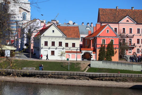 Trinity Hill og Svislach River i Minsk – stockfoto