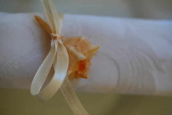 White napkin close-up — Stock Photo, Image