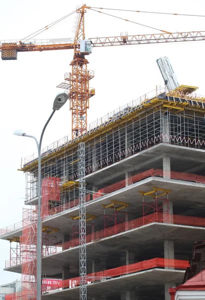 Betongebäude im Bau — Stockfoto