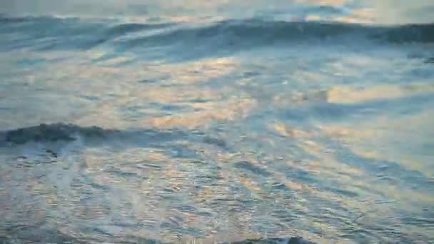 Okyanus dalgaları sahilde — Stok video