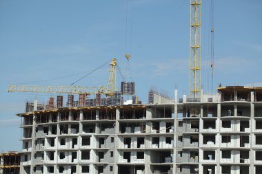 Beton apartman inşaatı
