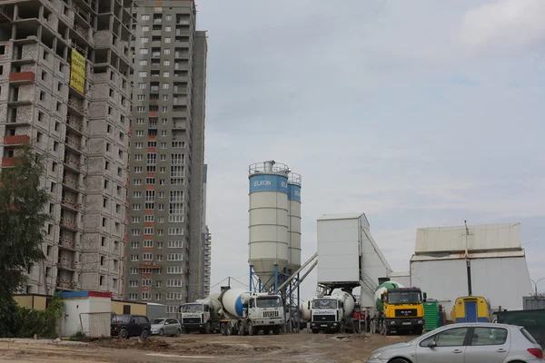 Construction site of apartment building — Stock Photo, Image