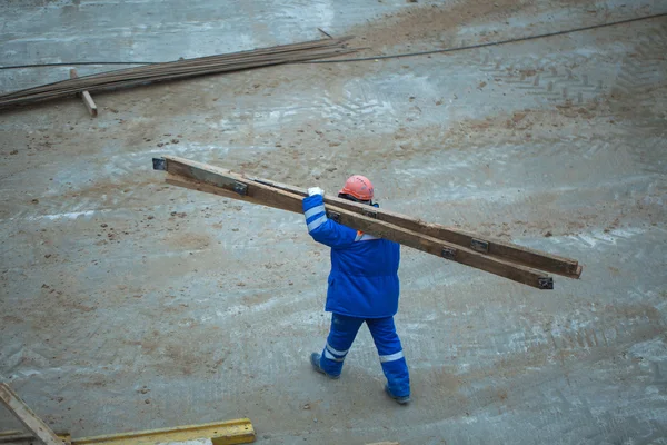 Construction worker in uniform — Stock Photo, Image