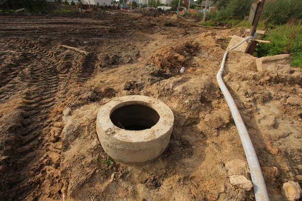 Toplayıcı beton borular — Stok fotoğraf