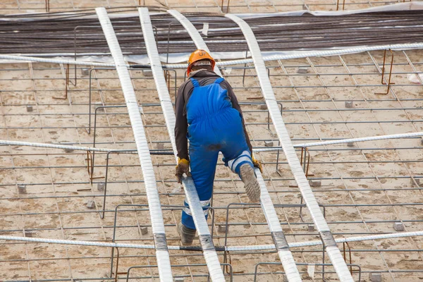 建筑工地工人 — 图库照片