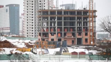 çok katlı bina inşaat altında