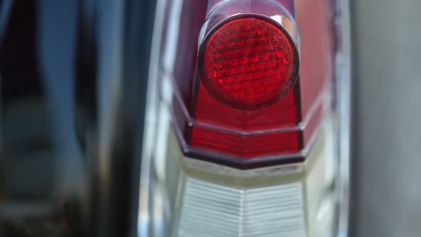Volga samochód światła — Wideo stockowe