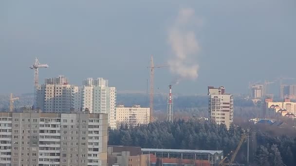 Mikrodistrikt im östlichen Teil von Minsk — Stockvideo