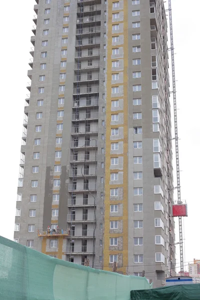 Lugar de construcción del edificio de apartamentos — Foto de Stock