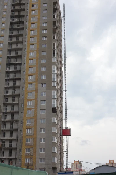 Lugar de construcción del edificio de apartamentos — Foto de Stock