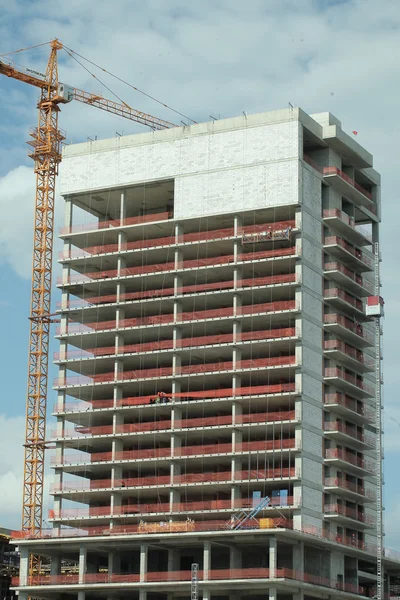 Site in opbouw van multistorey gebouw — Stockfoto