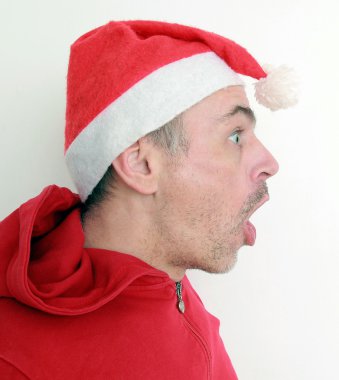 Beyaz çılgın Noel Baba