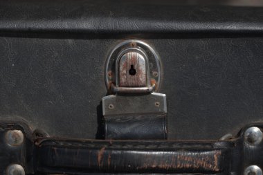 Eski vintage çanta yakın çekim