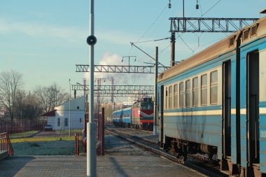 tren istasyonunda tren