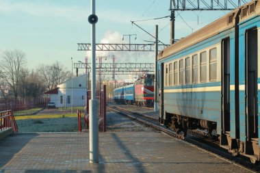 tren istasyonunda tren