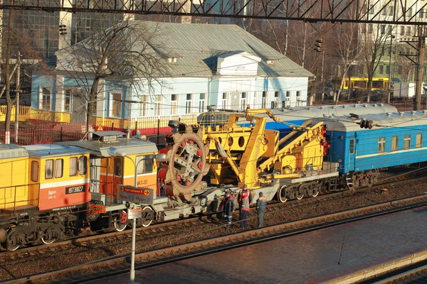 Reparação de equipamentos ferroviários — Fotografia de Stock