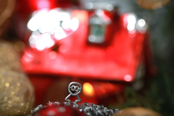 Рождественские украшения крупным планом — стоковое фото