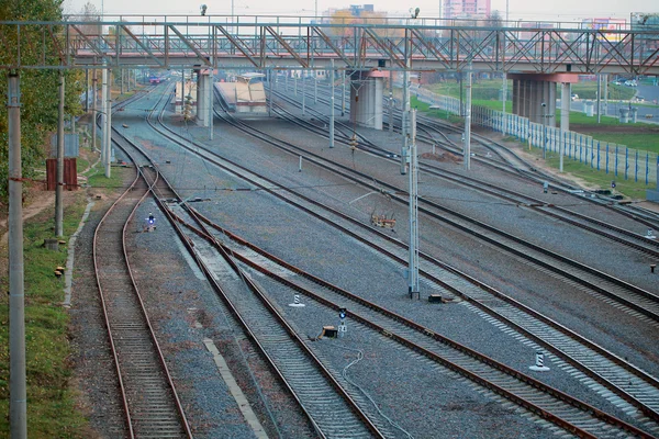 Järnvägen i Minsk, Vitryssland — Stockfoto