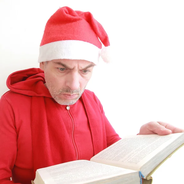 Man in Santa hat — Stock Photo, Image