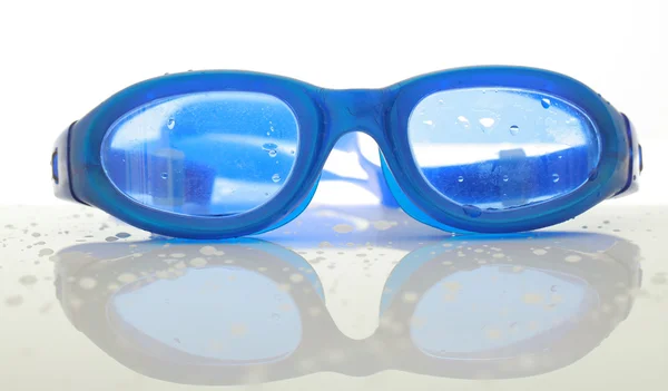 Blue goggles for swimming — Stock Photo, Image