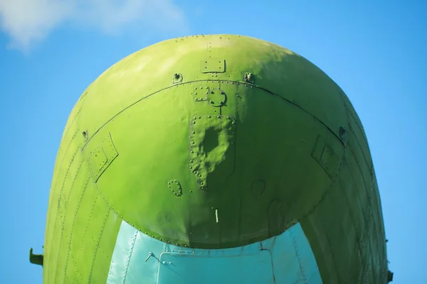 Green old Soviet plane — Stock Photo, Image