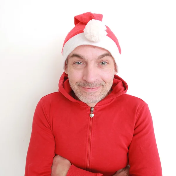 Man in Santa hat — Stock Photo, Image