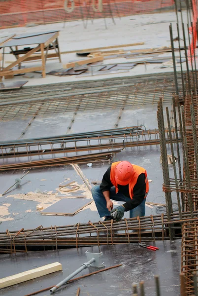 Construcción de un hotel en Minsk — Foto de Stock