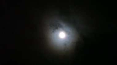 Gece gökyüzündeki aya