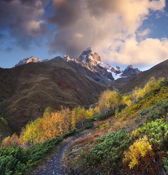 Осенний пейзаж в горах — стоковое фото