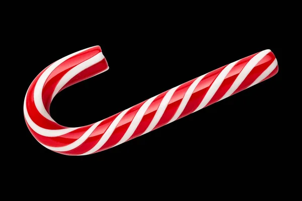 Classic Candy Cane Christmas Gift Saint Nicholas Day Sweetness Black — Stock Photo, Image