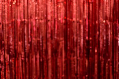 Odaklanmamış olarak soyut kırmızı parlak bokeh arkaplanı