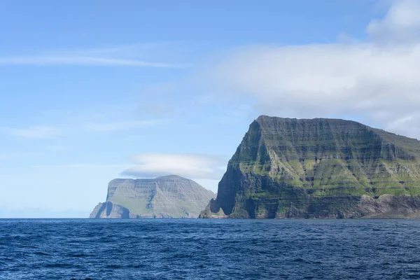 Danimarka Nın Faroe Adaları Ndaki Kalsoy Adasından Kunoy Vidoy Adalarına — Stok fotoğraf