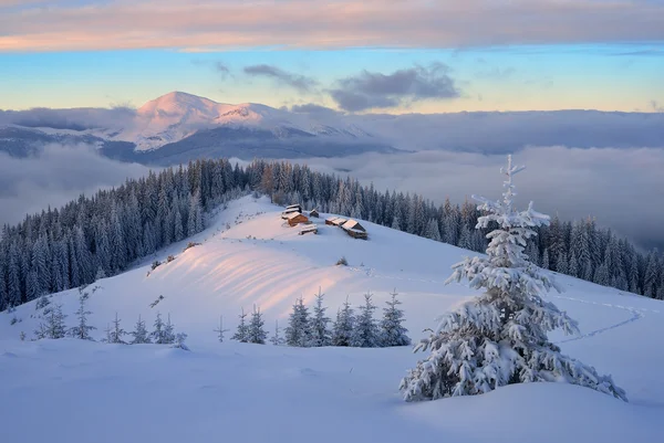 Märchenhafte Winterlandschaft — Stockfoto