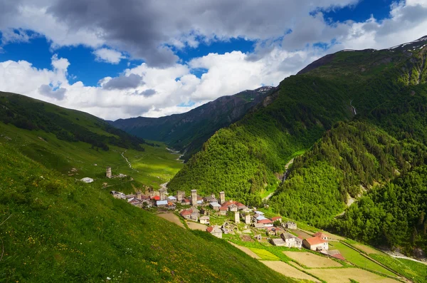 Eski dağ köyü — Stok fotoğraf
