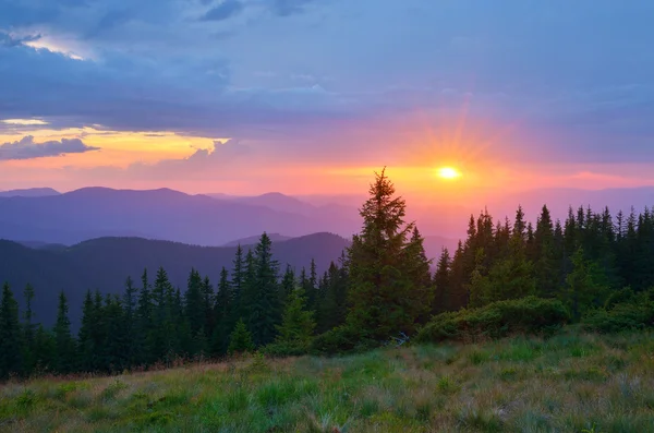 Sunlight Mountain — Stock Photo, Image