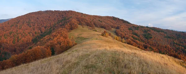 Paisagem de outono panorama de montanhas — Fotografia de Stock