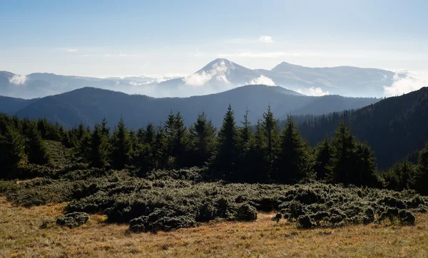 Paysage de montagne le matin — Photo