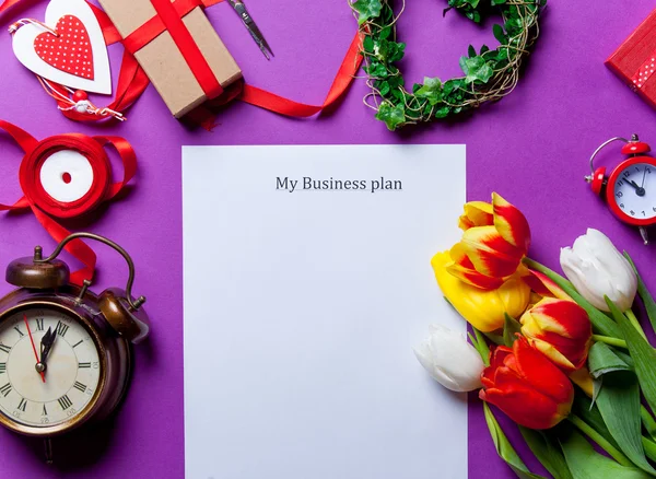 Words My Business Pan — Stock Photo, Image