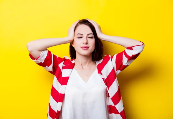 Portrait of the young woman — Stock Photo, Image