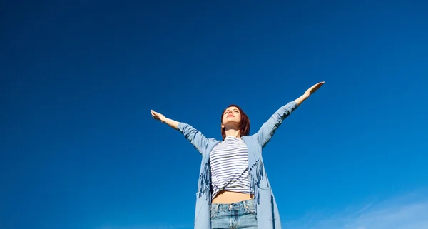 年轻女人的画像 — 图库照片