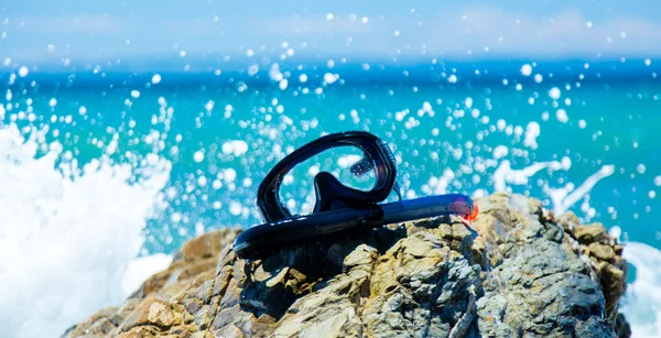 Máscara de buceo en Grecia — Foto de Stock