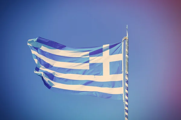 Foto de la bandera griega —  Fotos de Stock